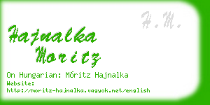 hajnalka moritz business card